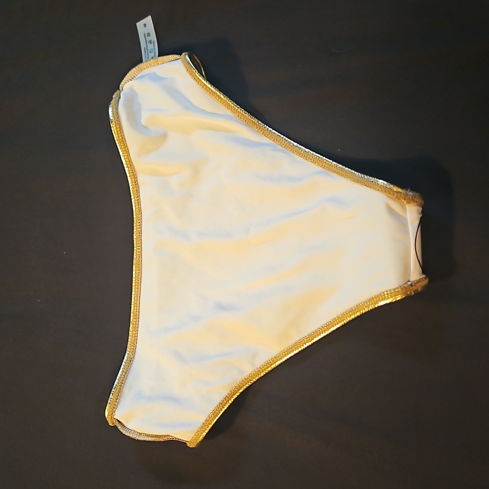 Shiny Gold Liquid Metallic Bikini Set - Picture 9 of 13